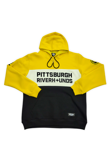 [ Pittsburgh Riverhounds ] 90 in 1 Block Hoodie - Official League