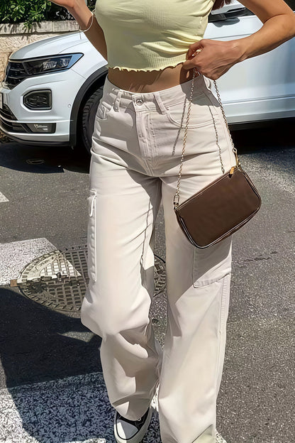 Pocket Cargo Straight Pants