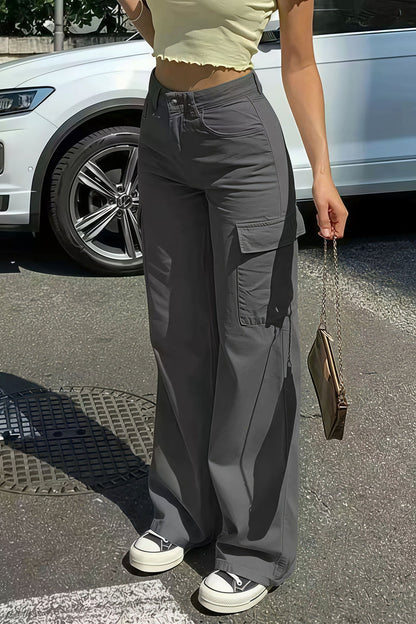 Pocket Cargo Straight Pants