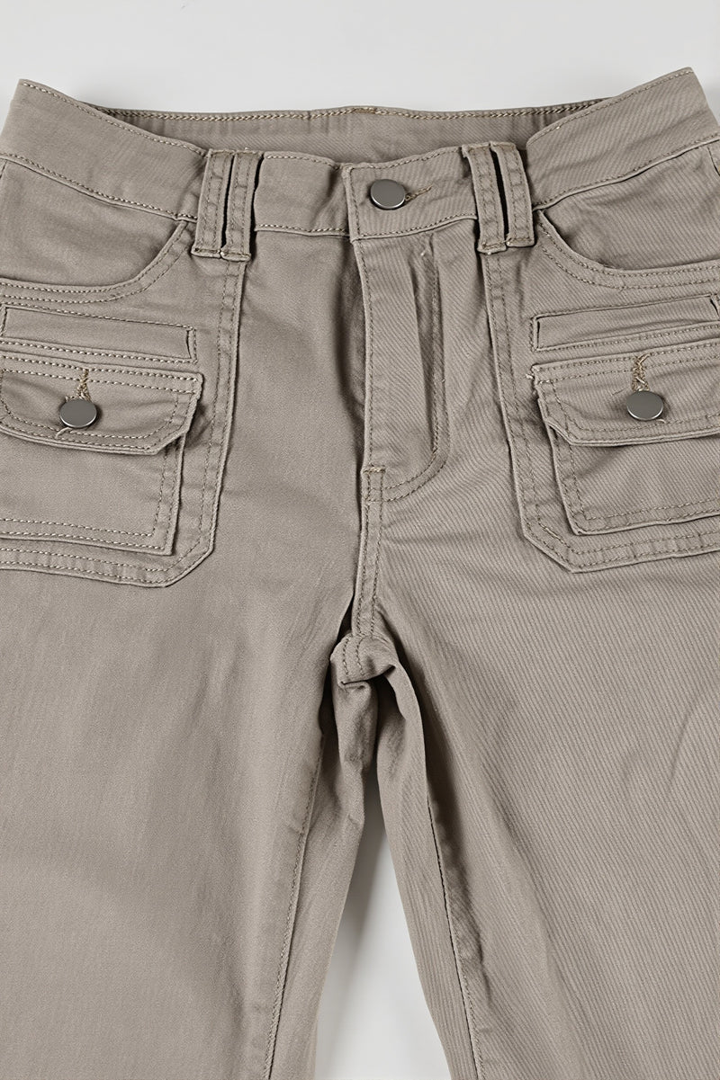 Pocket Micro Flare Cargo Jeans