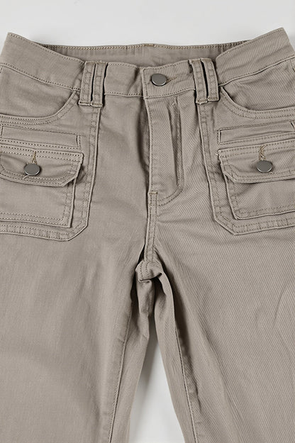 Pocket Micro Flare Cargo Jeans