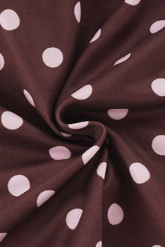 Polka Dot Bow Tie Short Two Piece Set