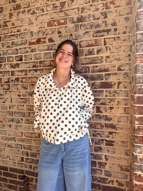 Polka Dot Rain Jacket