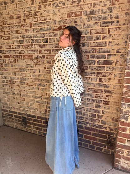 Polka Dot Rain Jacket