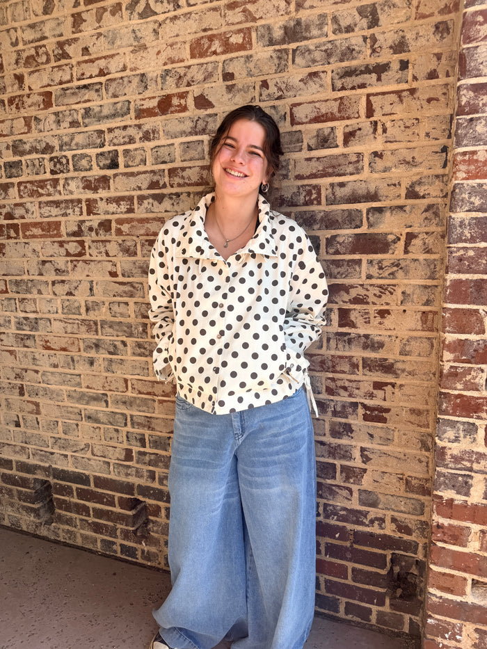 Polka Dot Rain Jacket