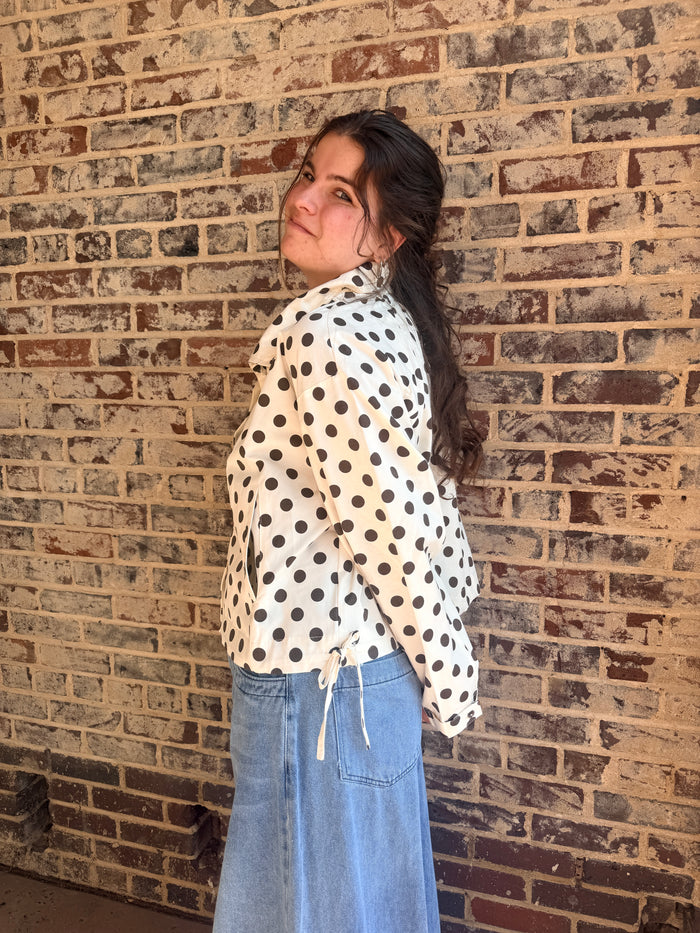 Polka Dot Rain Jacket
