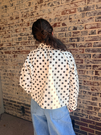 Polka Dot Rain Jacket
