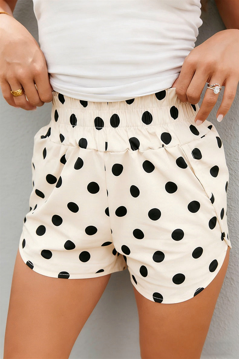 Polka Dot Stripe Casual Shorts