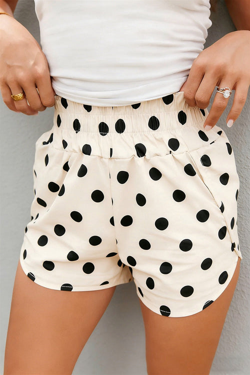 Polka Dot Stripe Casual Shorts