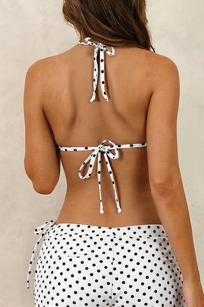 Polka Dot Three Piece Bikini Set