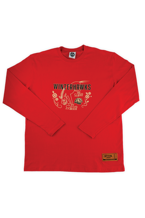 [ Portland Winterhawks ] Fire Horse Long Sleeve Tee - Official League