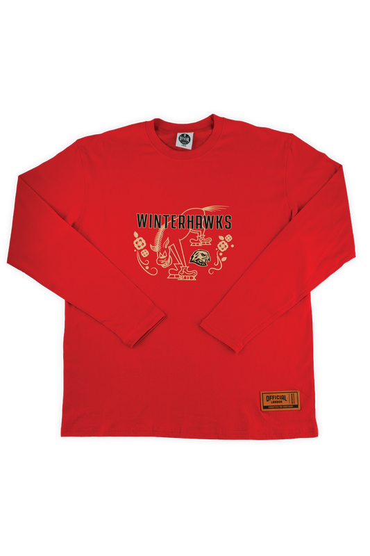 [ Portland Winterhawks ] Fire Horse Long Sleeve Tee - Official League