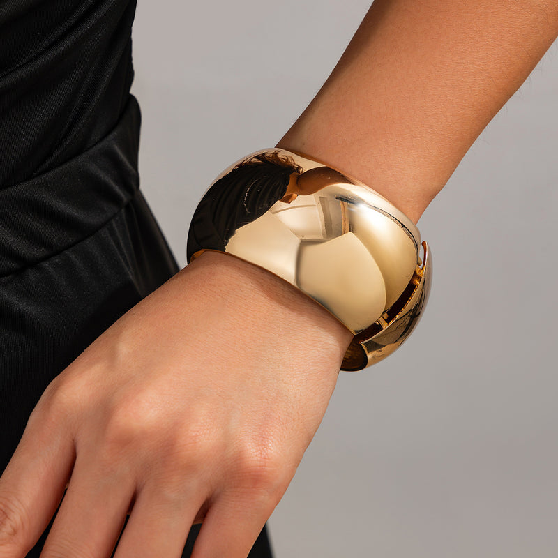 Punk Style Irregular Wide Set Bracelet