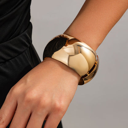 Punk Style Irregular Wide Set Bracelet