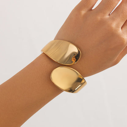 Punk Style Irregular Wide Set Bracelet