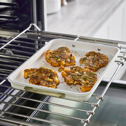 Roasting cauliflower on Reserve sheet pan