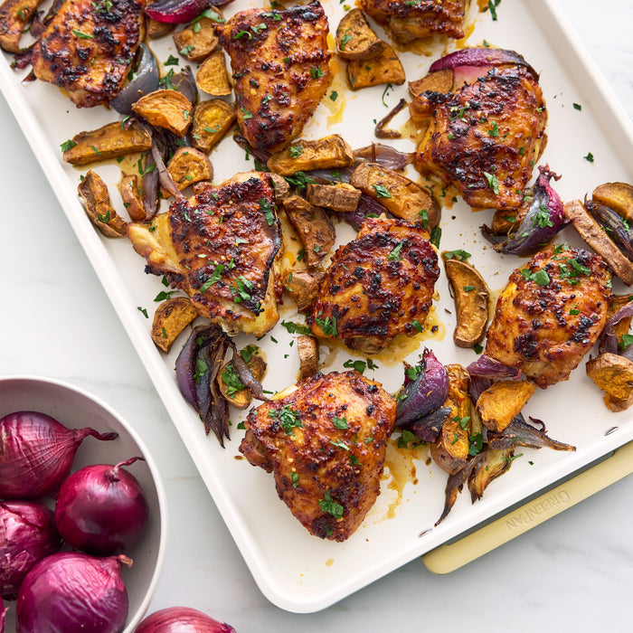Roasting chicken on Reserve sheet pan