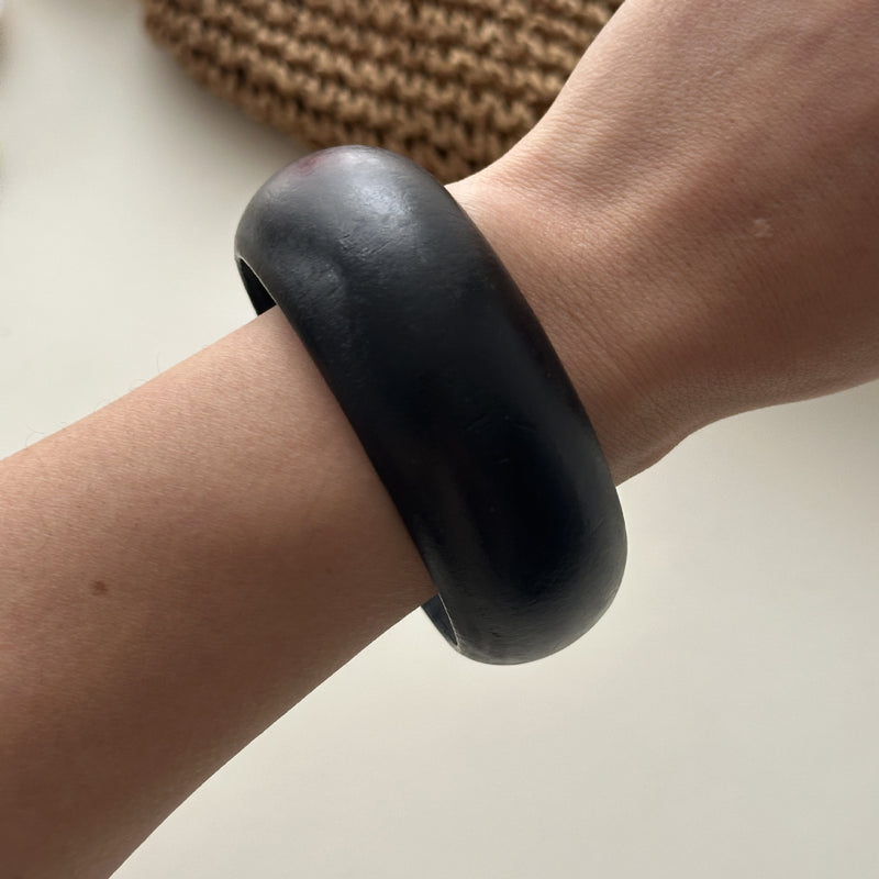 Resin Oval Wide Geometric Leopard Bracelet