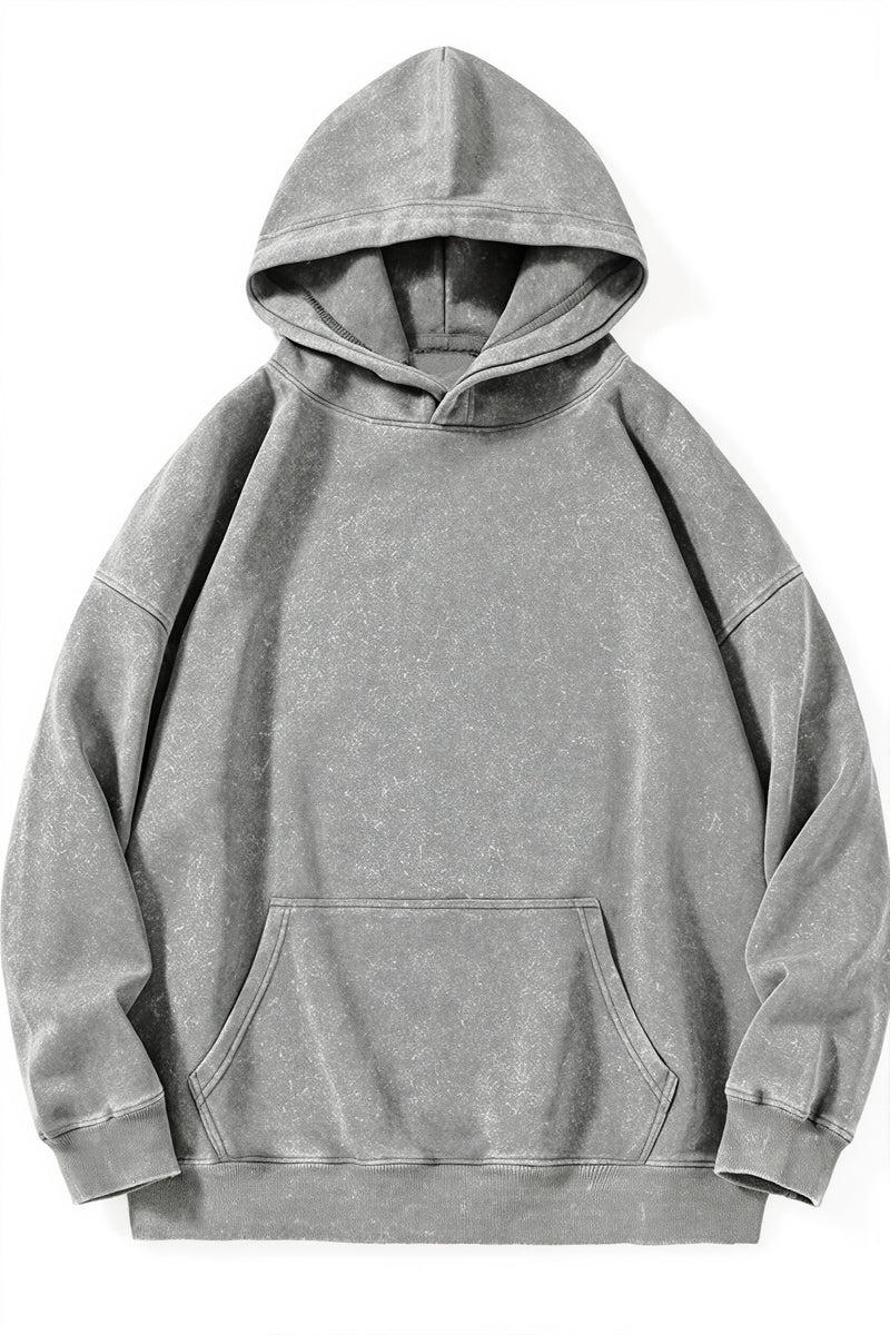 Retro Washed Oversized Pullover Hoodie