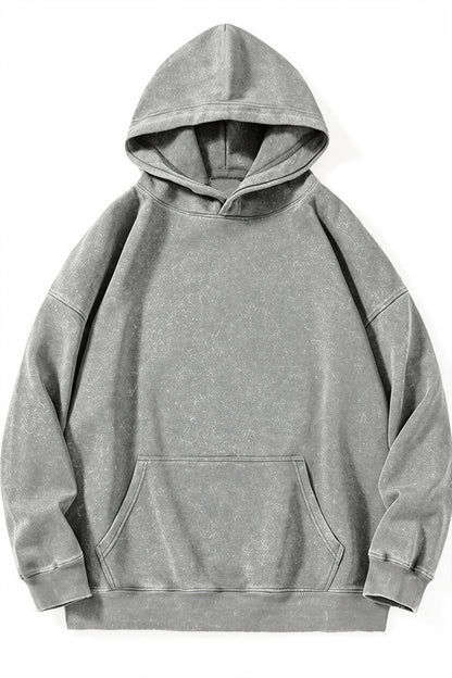 Retro Washed Oversized Pullover Hoodie