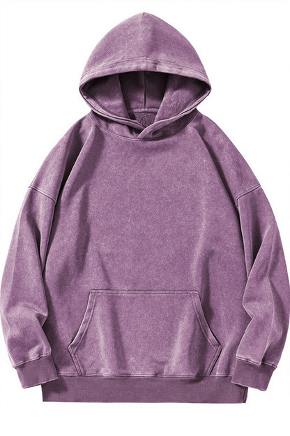 Retro Washed Oversized Pullover Hoodie