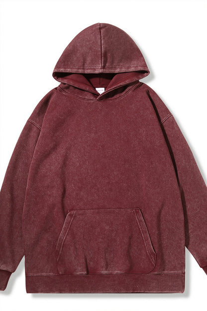 Retro Washed Oversized Pullover Hoodie