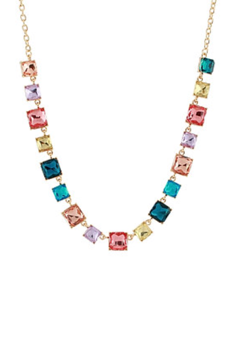 Rhinestone Bauble Layering Necklace