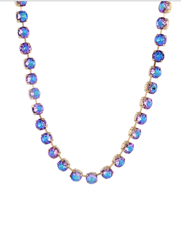 Rhinestone Bauble Layering Necklace