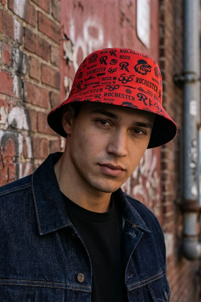 [ Rochester Red Wings ] 585 Reversible Bucket - Official League