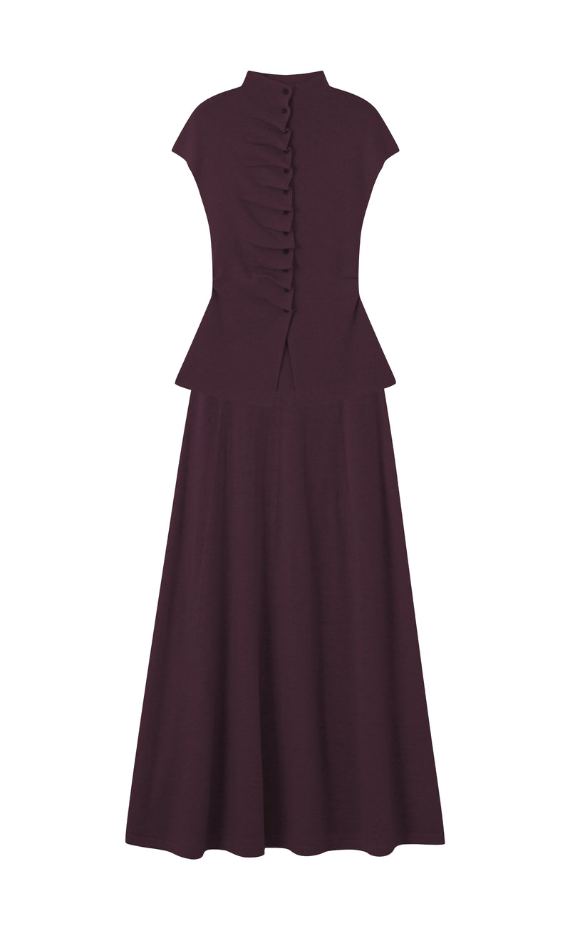 Ruched accent knit set