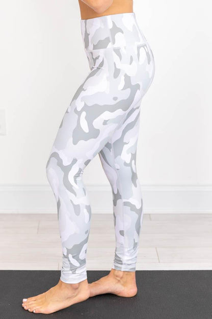 Running After You Camo Grey Leggings FINAL SALE