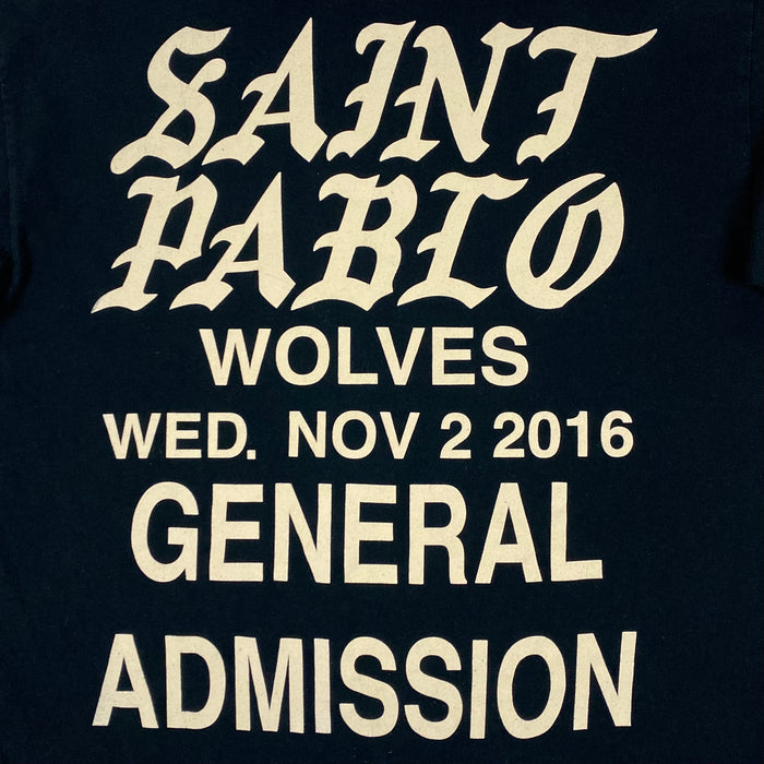 Saint Pablo Tour 2016 Wolves Long Sleeve In Black