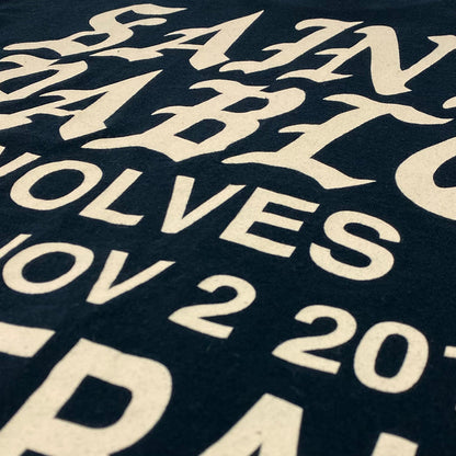 Saint Pablo Tour 2016 Wolves Long Sleeve In Black