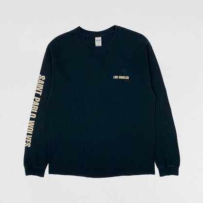 Saint Pablo Tour 2016 Wolves Long Sleeve In Black