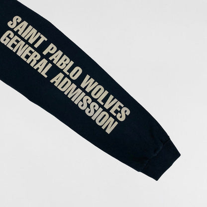 Saint Pablo Tour 2016 Wolves Long Sleeve In Black
