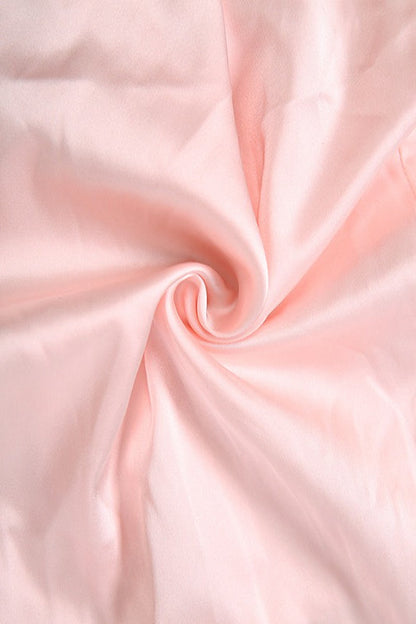 Satin Solid Halter Cinched Waist Mini Dress