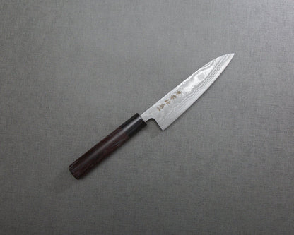 Seki Kanetsune "Zen-Bokashi" Aogami #2 Damascus 135mm Petty