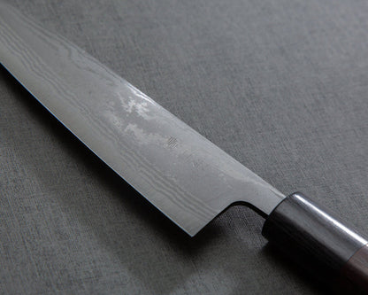 Seki Kanetsune "Zen-Bokashi" Aogami #2 Damascus 135mm Petty