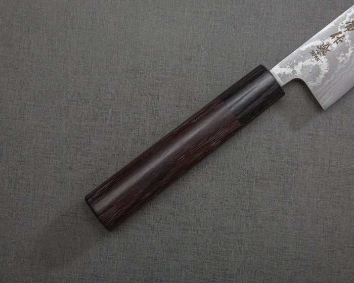 Seki Kanetsune "Zen-Bokashi" Aogami #2 Damascus 135mm Petty
