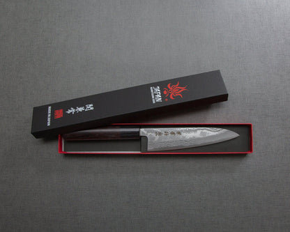 Seki Kanetsune "Zen-Bokashi" Aogami #2 Damascus 135mm Petty
