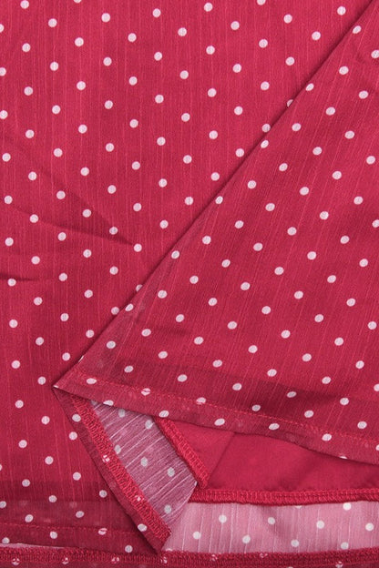 Sexy Chiffon Polka Dot Backless Tie Mini Dress