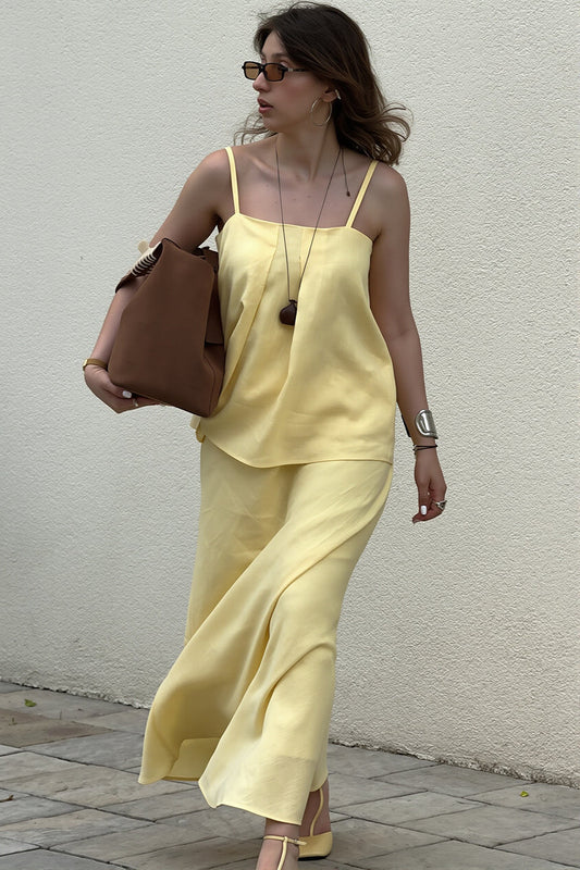 Sexy Cotton Cami Mermaid Long Skirt Sets