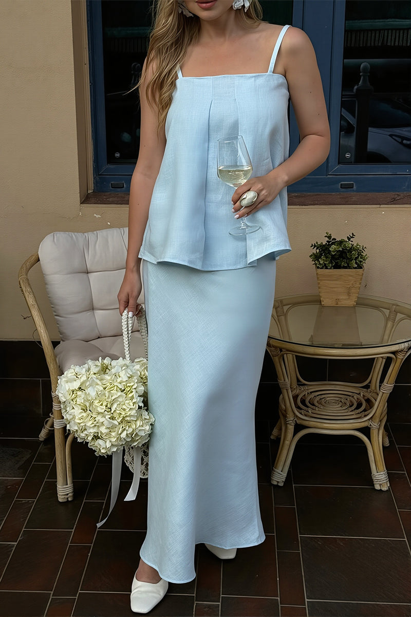Sexy Cotton Cami Mermaid Long Skirt Sets