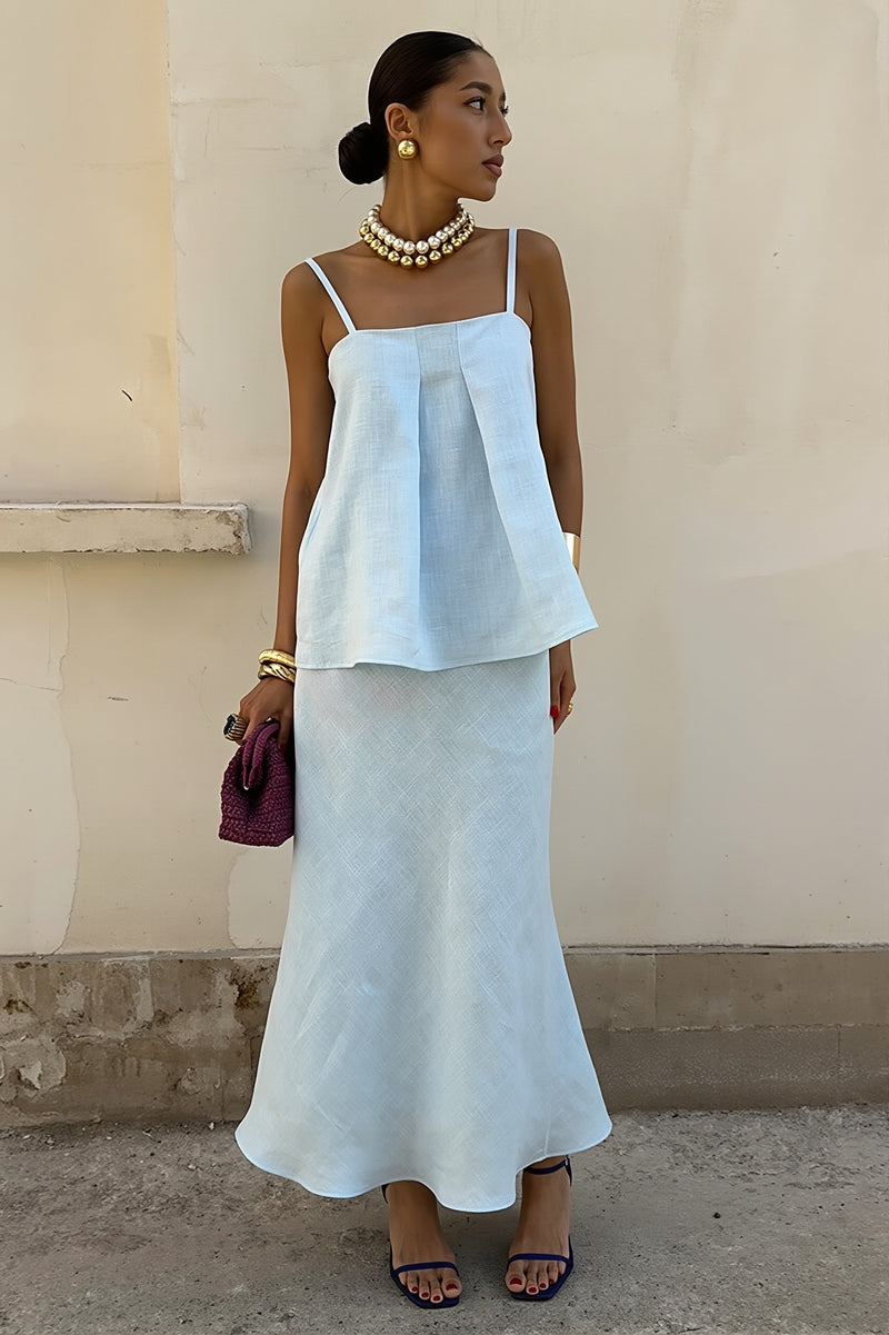 Sexy Cotton Cami Mermaid Long Skirt Sets