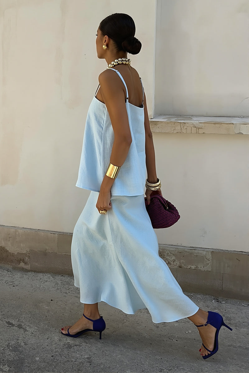 Sexy Cotton Cami Mermaid Long Skirt Sets