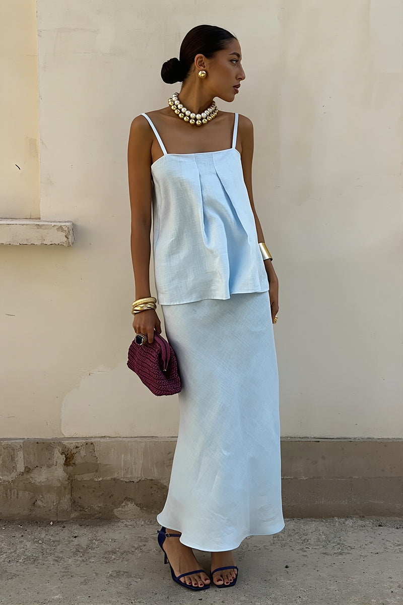 Sexy Cotton Cami Mermaid Long Skirt Sets