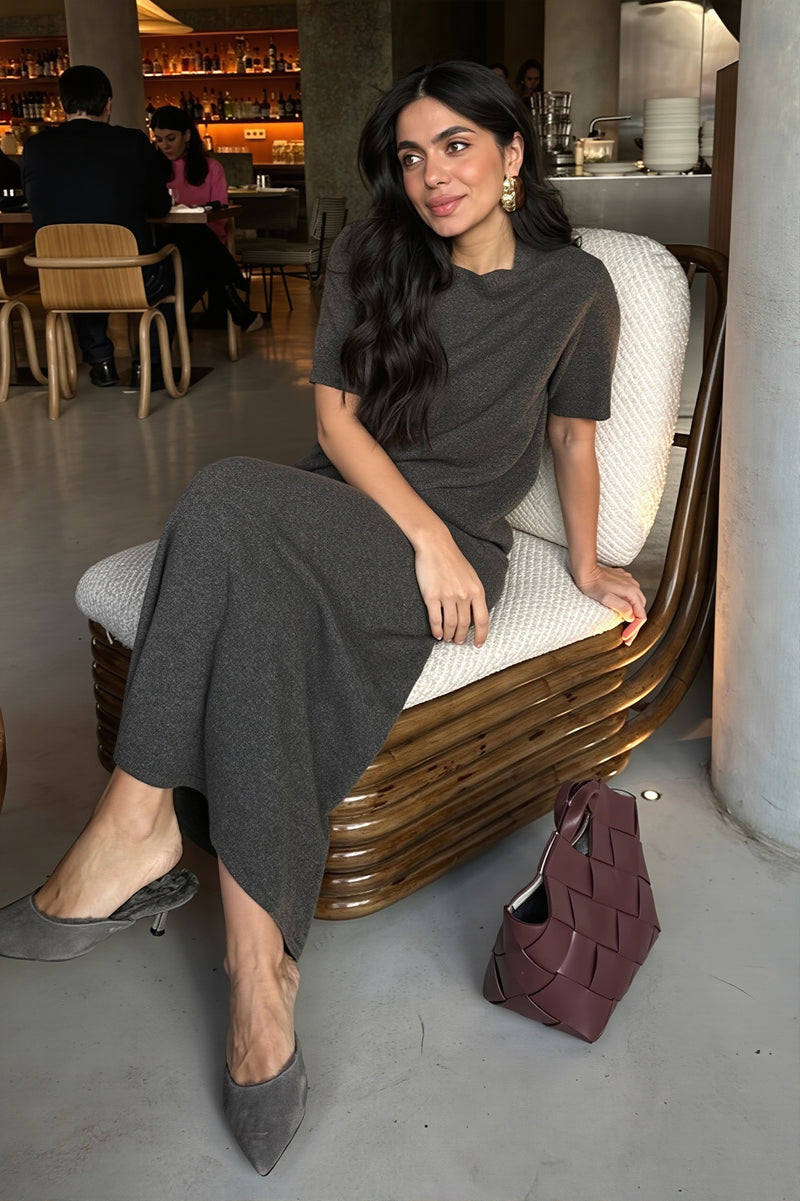 Sexy Knit Short Sleeve Pencil Skirt Sets