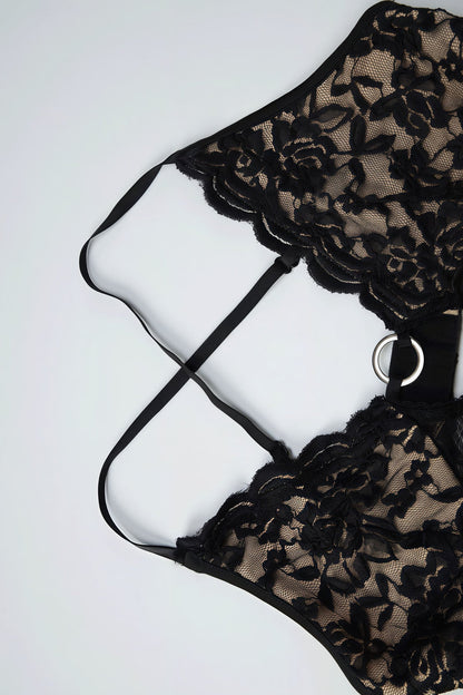 Sexy Lace Strapless Cami Bodycon Maxi Dress