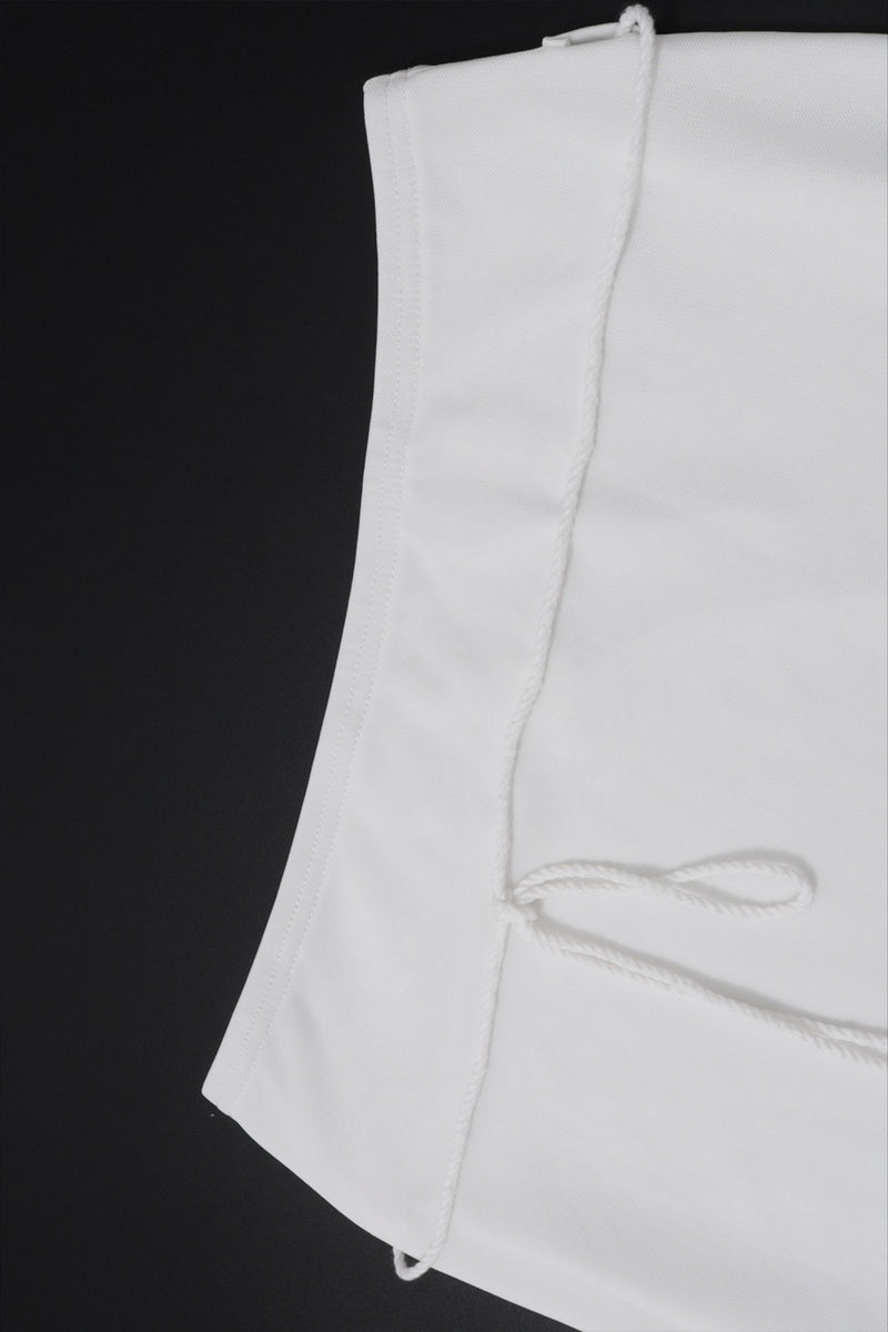Sexy Lace Trim Tie Back Slim Skirt Set