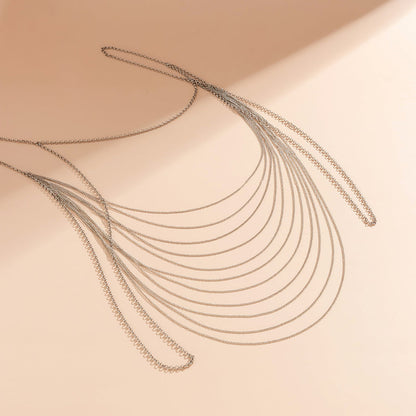 Sexy Metal Chain Tassel Back Body Chain